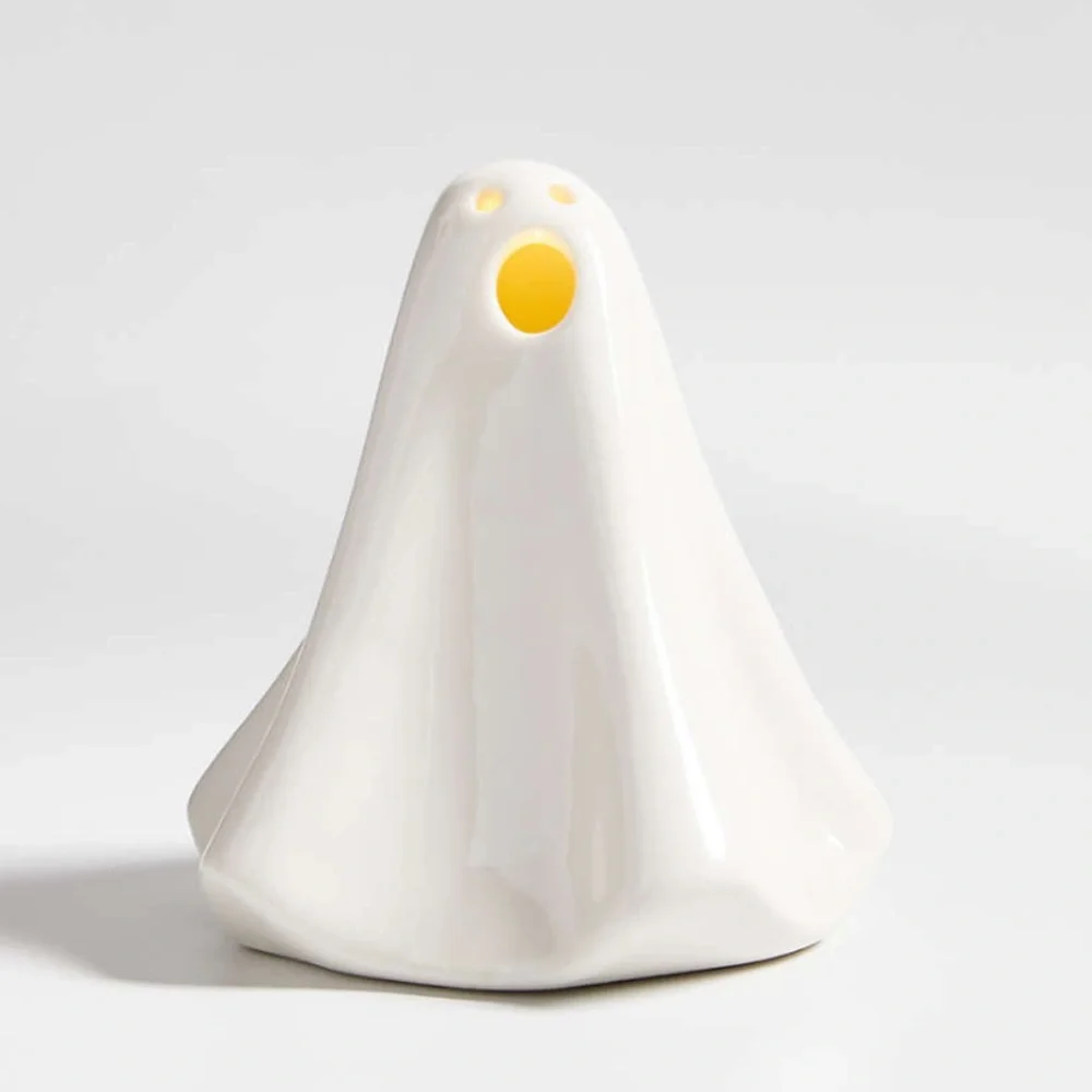 Crate&Barrel Medium LED Ceramic Ghosts